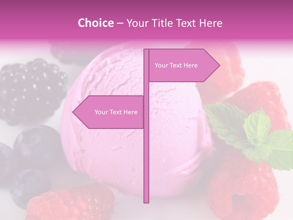Purple Sweet Fresh PowerPoint Template
