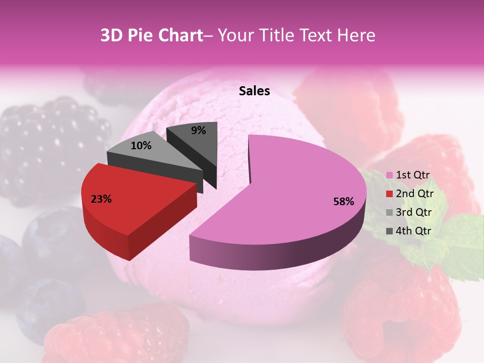 Purple Sweet Fresh PowerPoint Template