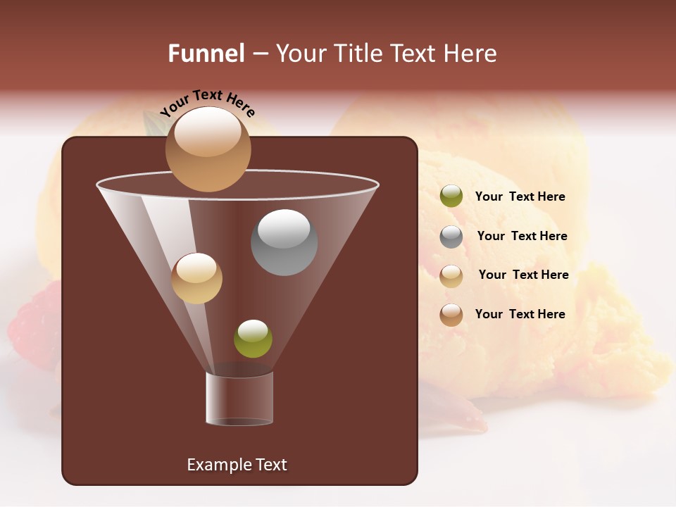 Closeup Food Banana Ice Cream PowerPoint Template