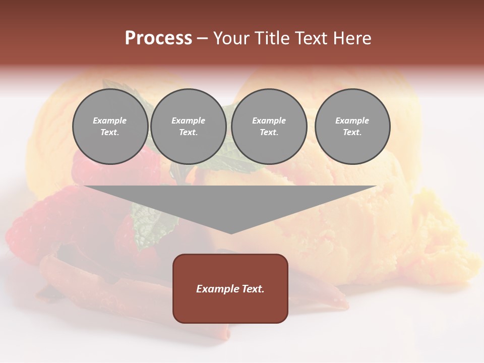 Closeup Food Banana Ice Cream PowerPoint Template