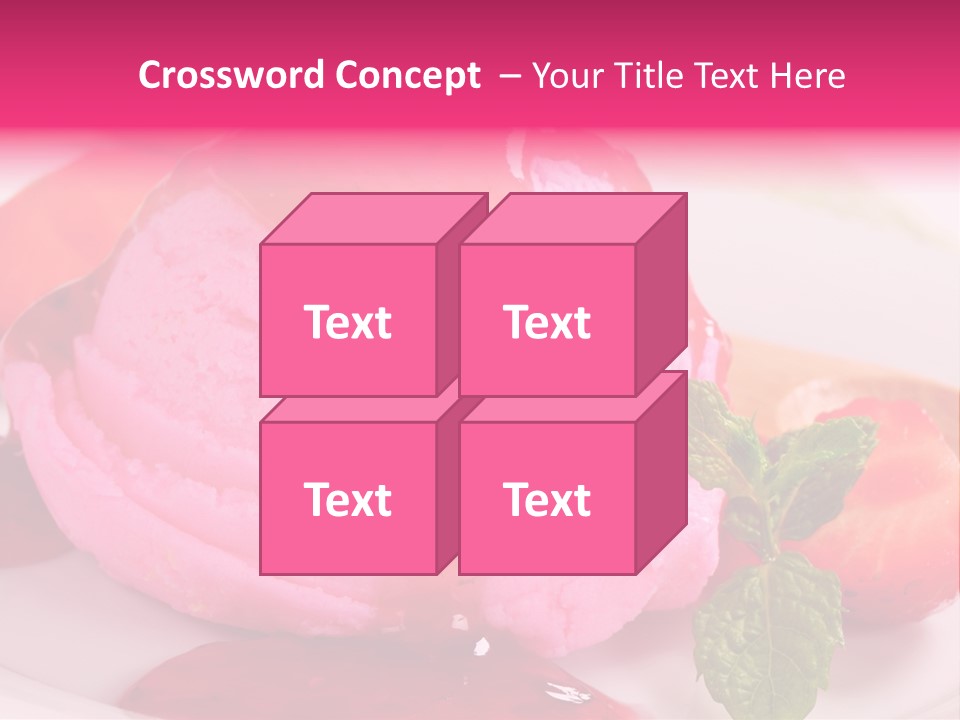 Closeup Fresh Pink PowerPoint Template