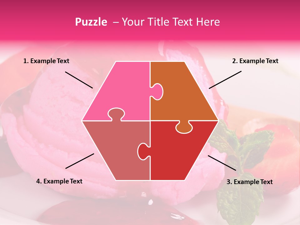 Closeup Fresh Pink PowerPoint Template