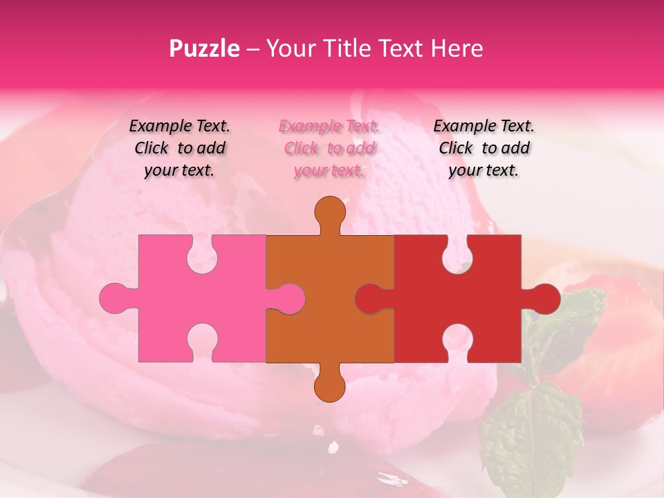 Closeup Fresh Pink PowerPoint Template