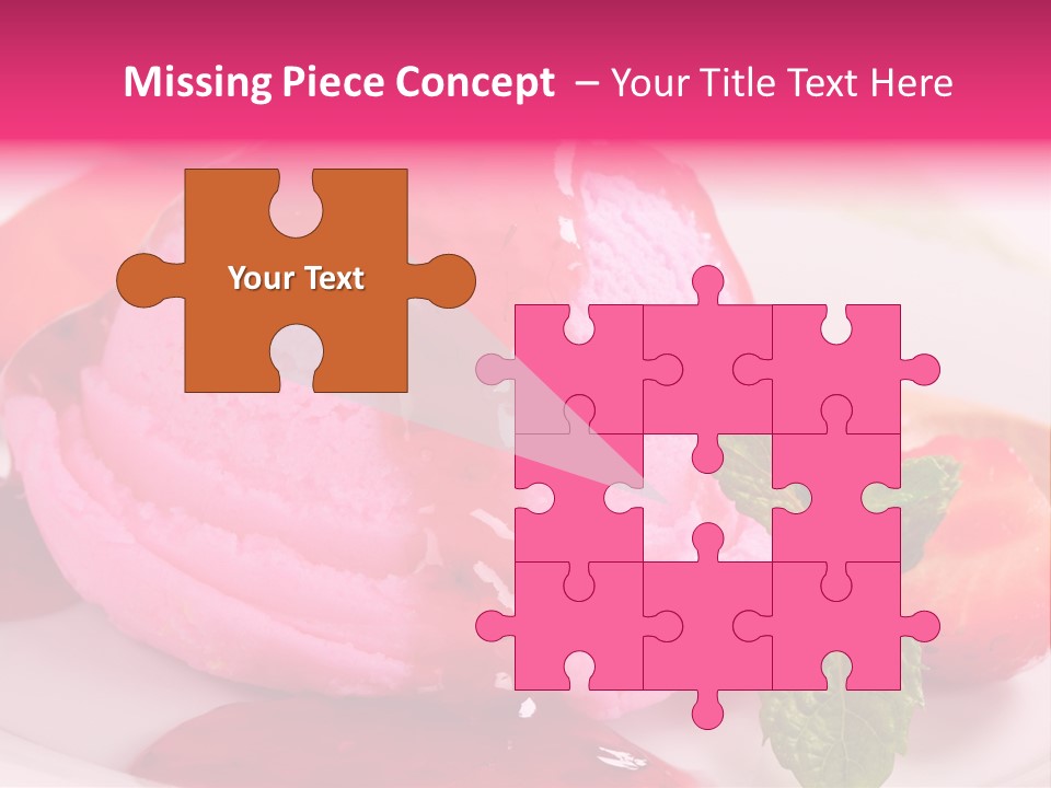 Closeup Fresh Pink PowerPoint Template