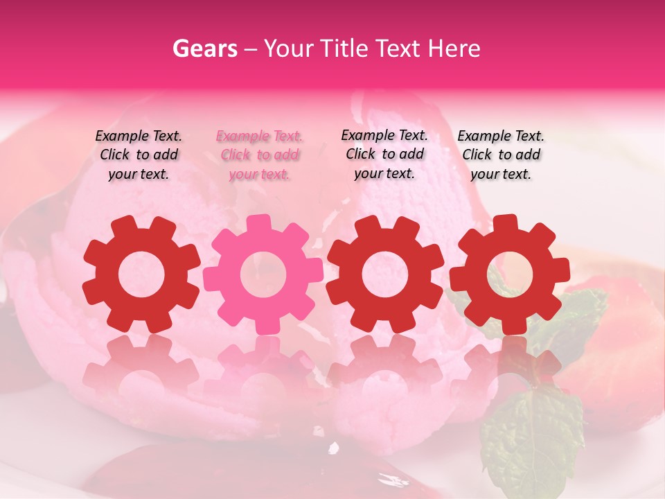 Closeup Fresh Pink PowerPoint Template