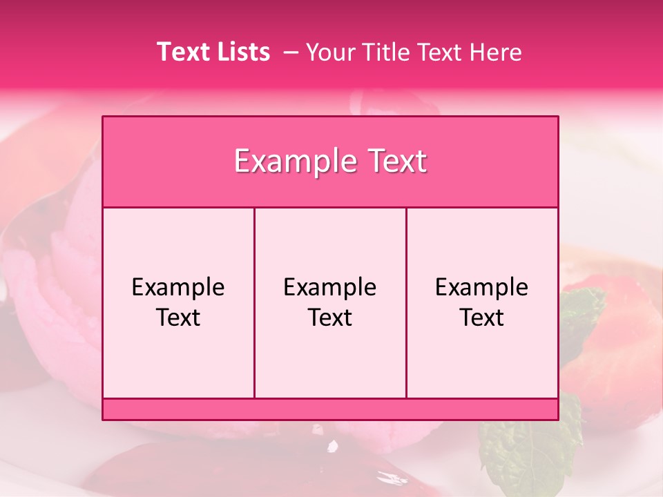 Closeup Fresh Pink PowerPoint Template
