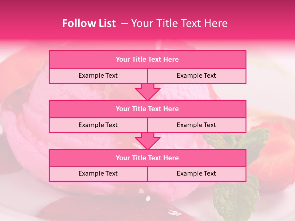 Closeup Fresh Pink PowerPoint Template