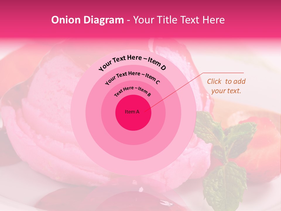 Closeup Fresh Pink PowerPoint Template