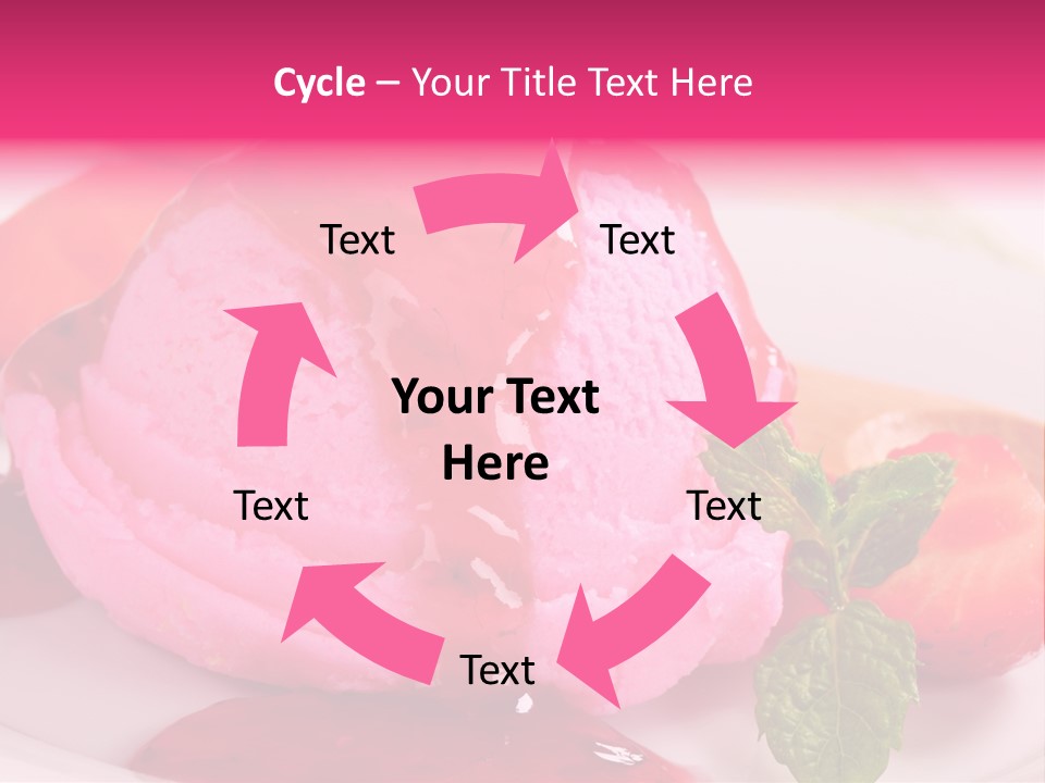 Closeup Fresh Pink PowerPoint Template