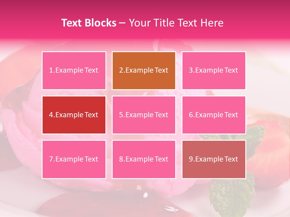Closeup Fresh Pink PowerPoint Template