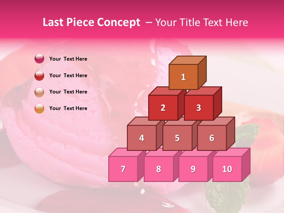 Closeup Fresh Pink PowerPoint Template