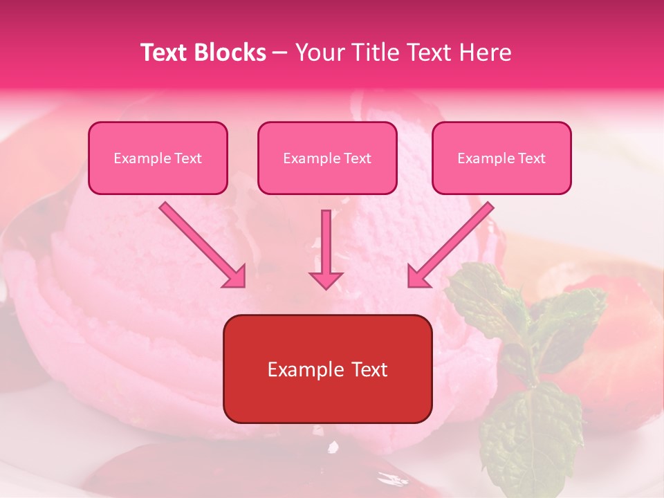 Closeup Fresh Pink PowerPoint Template