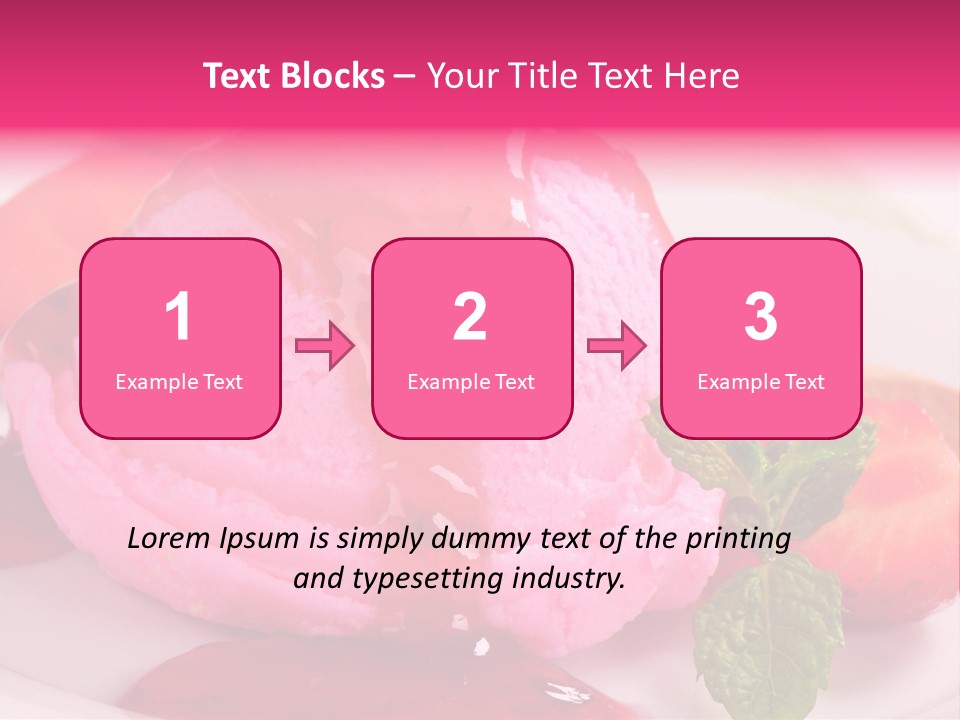 Closeup Fresh Pink PowerPoint Template