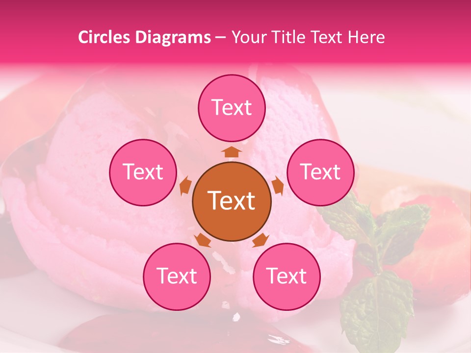 Closeup Fresh Pink PowerPoint Template