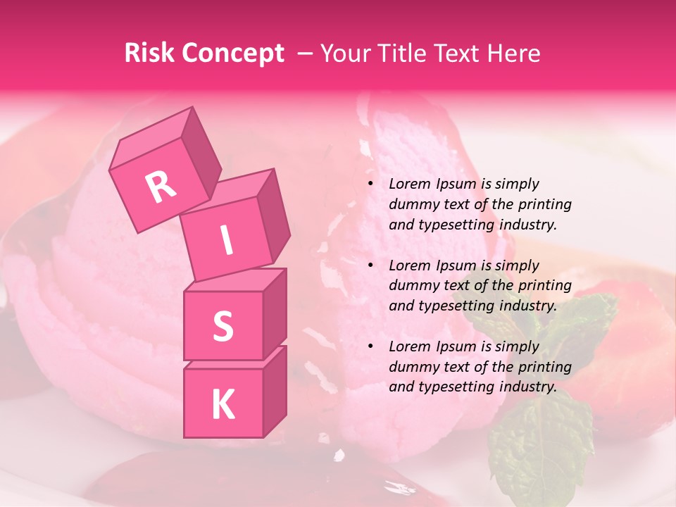 Closeup Fresh Pink PowerPoint Template