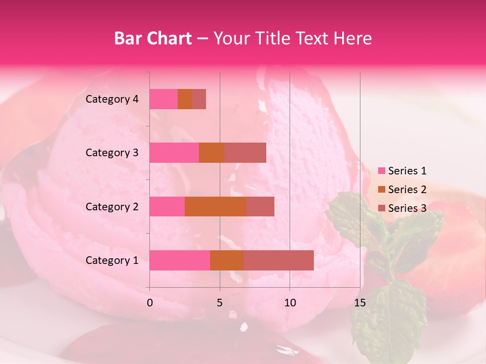 Closeup Fresh Pink PowerPoint Template