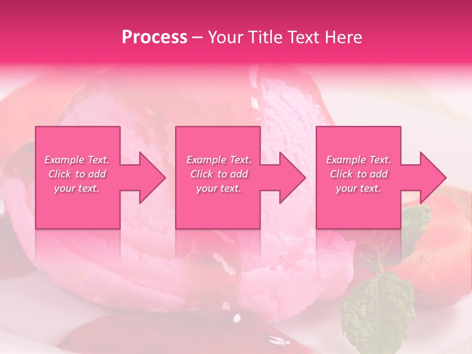 Closeup Fresh Pink PowerPoint Template