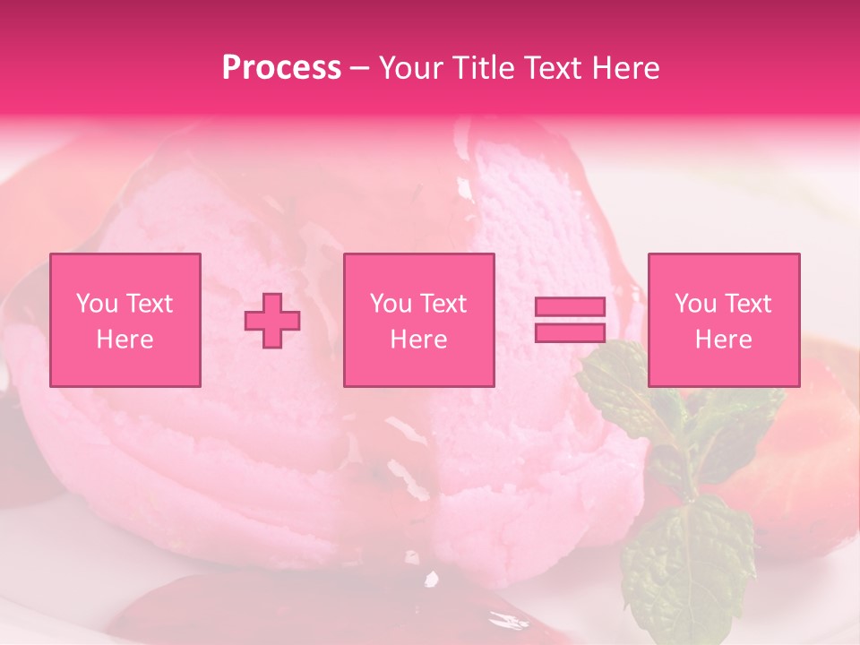 Closeup Fresh Pink PowerPoint Template