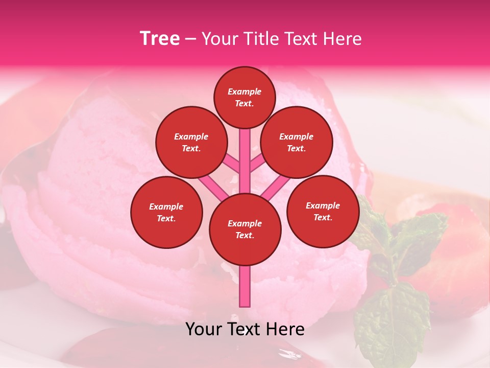 Closeup Fresh Pink PowerPoint Template