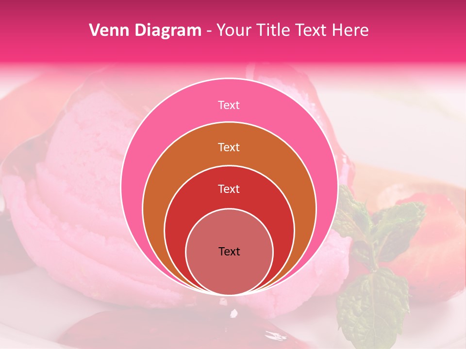 Closeup Fresh Pink PowerPoint Template