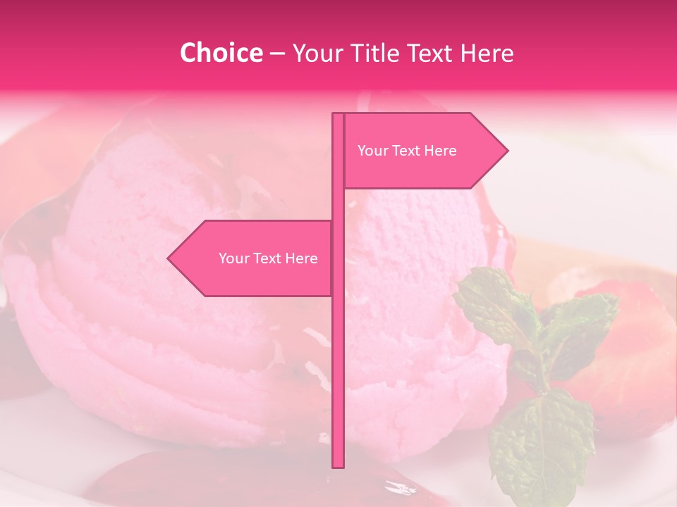 Closeup Fresh Pink PowerPoint Template