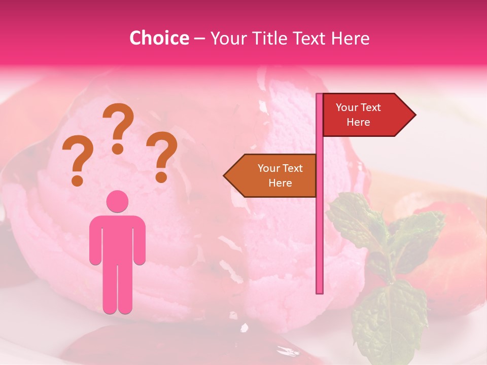 Closeup Fresh Pink PowerPoint Template
