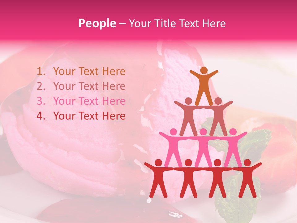 Closeup Fresh Pink PowerPoint Template