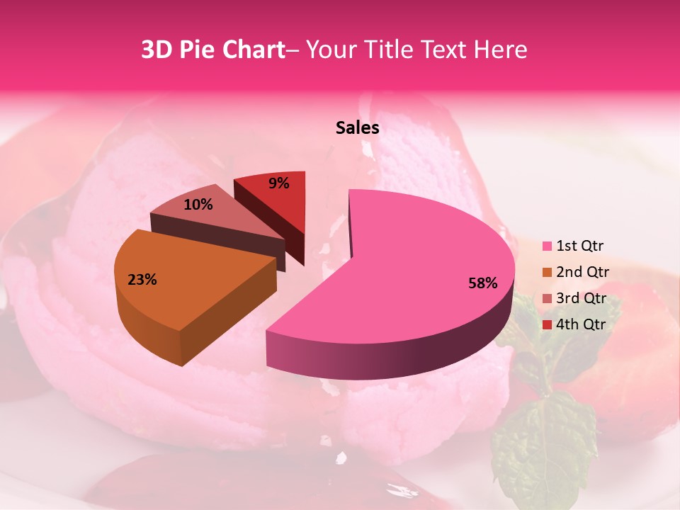 Closeup Fresh Pink PowerPoint Template