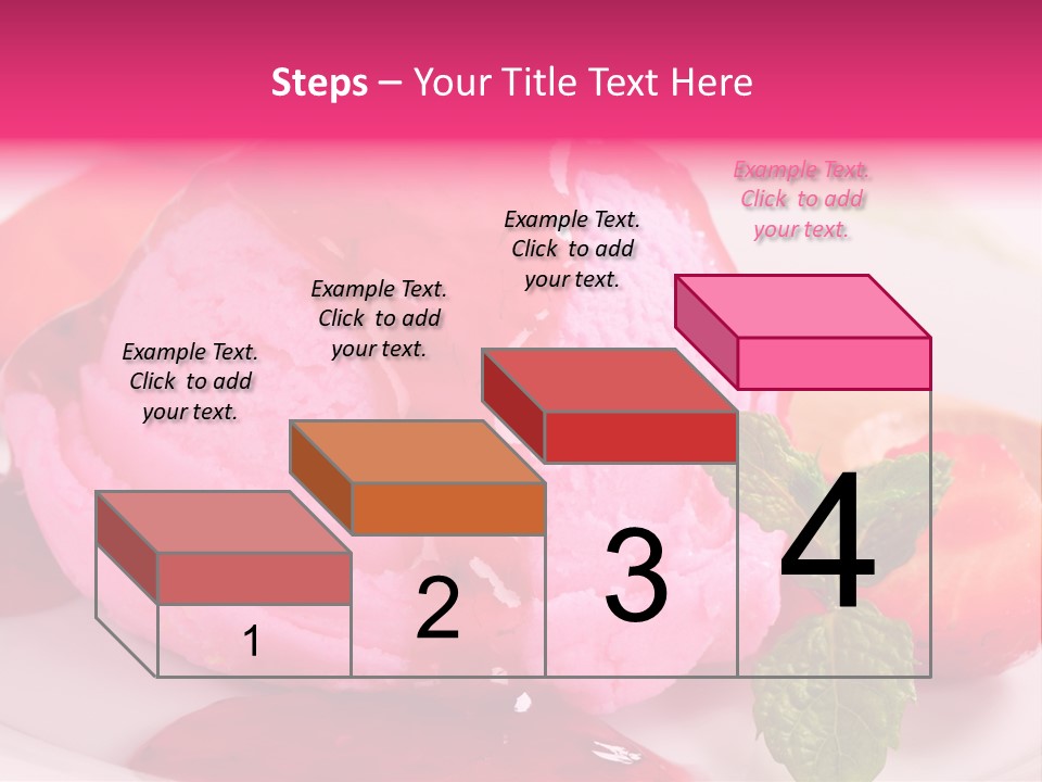 Closeup Fresh Pink PowerPoint Template