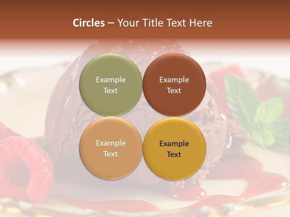 Plate Chocolate Single PowerPoint Template
