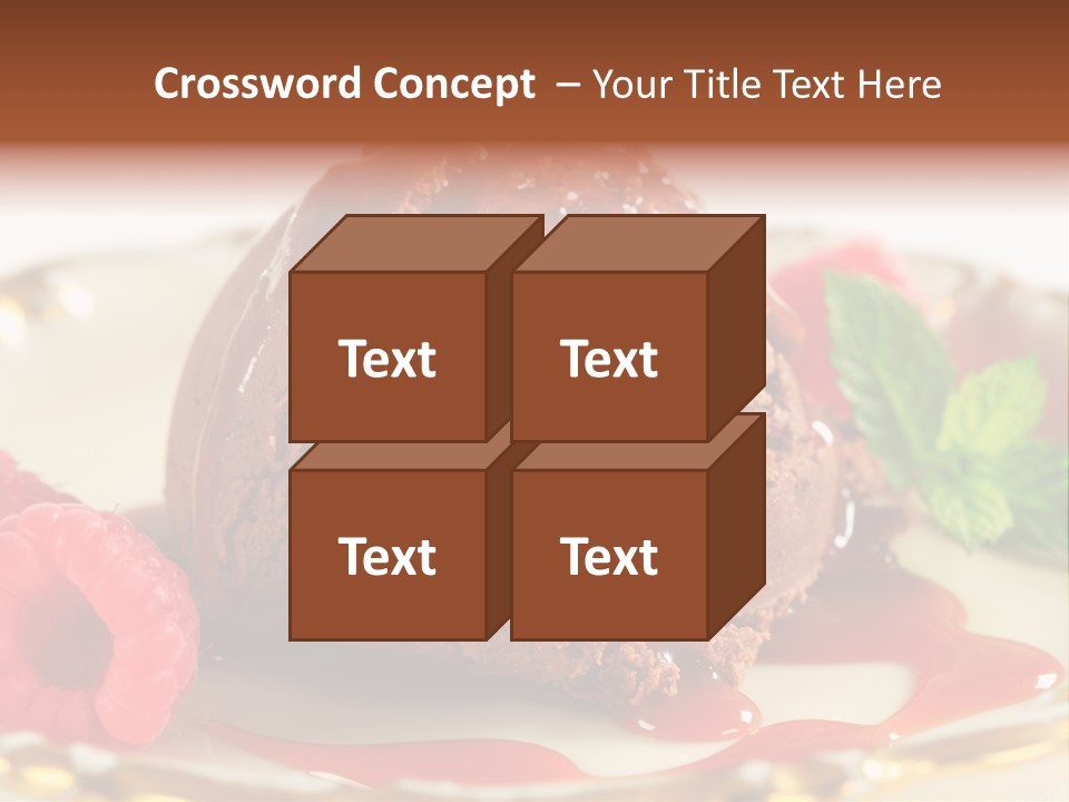 Plate Chocolate Single PowerPoint Template