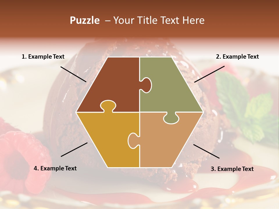 Plate Chocolate Single PowerPoint Template