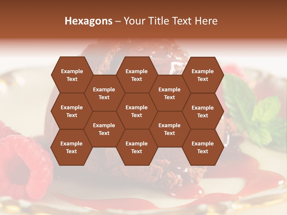 Plate Chocolate Single PowerPoint Template