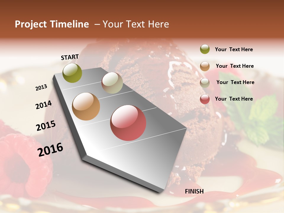 Plate Chocolate Single PowerPoint Template