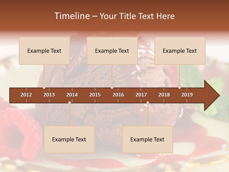 Plate Chocolate Single PowerPoint Template