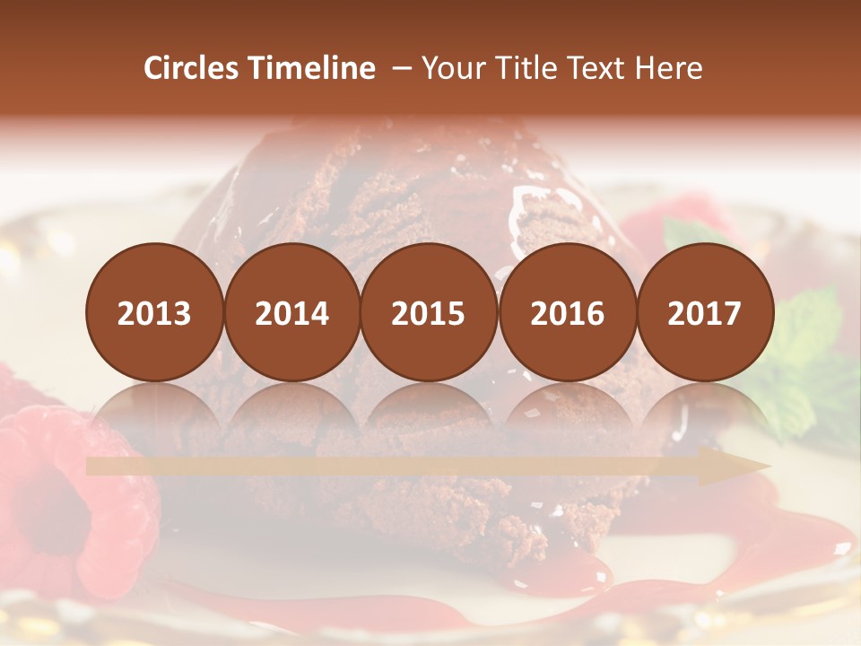 Plate Chocolate Single PowerPoint Template