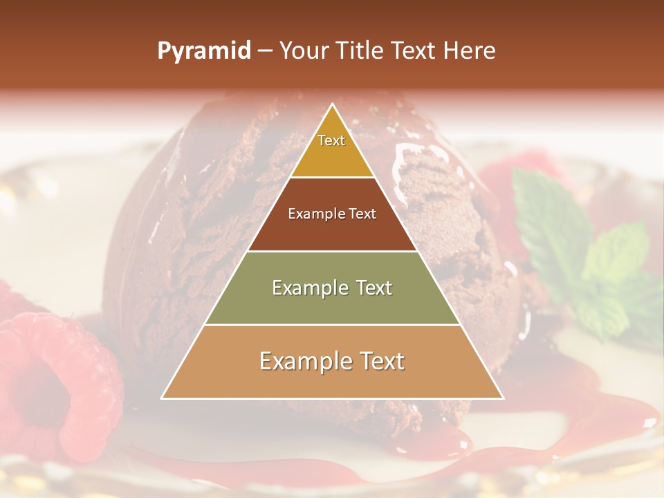 Plate Chocolate Single PowerPoint Template