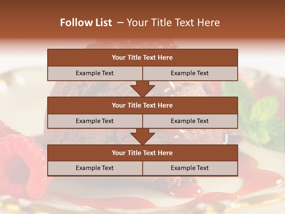 Plate Chocolate Single PowerPoint Template