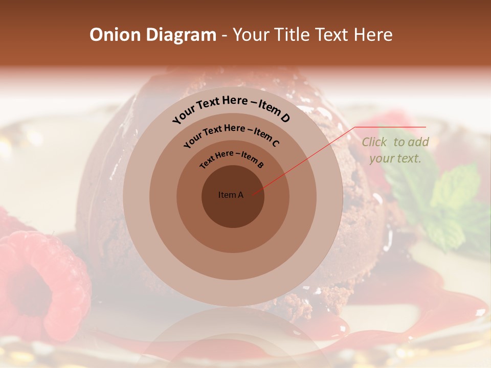 Plate Chocolate Single PowerPoint Template