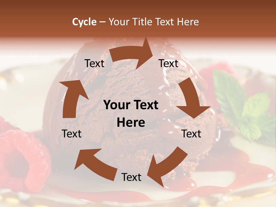 Plate Chocolate Single PowerPoint Template
