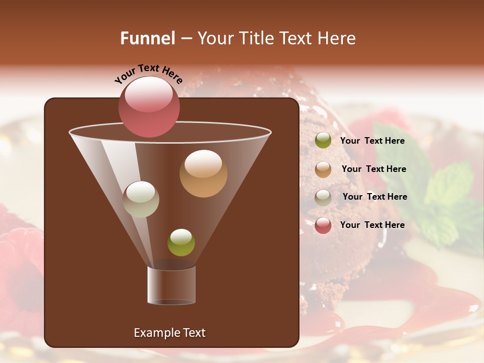 Plate Chocolate Single PowerPoint Template