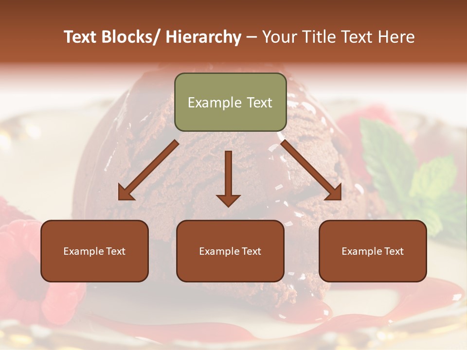 Plate Chocolate Single PowerPoint Template