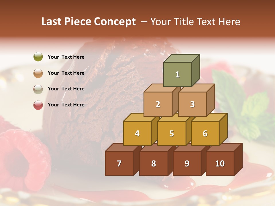 Plate Chocolate Single PowerPoint Template