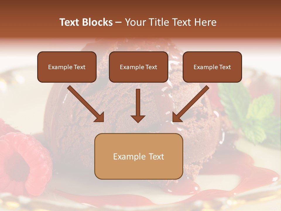 Plate Chocolate Single PowerPoint Template