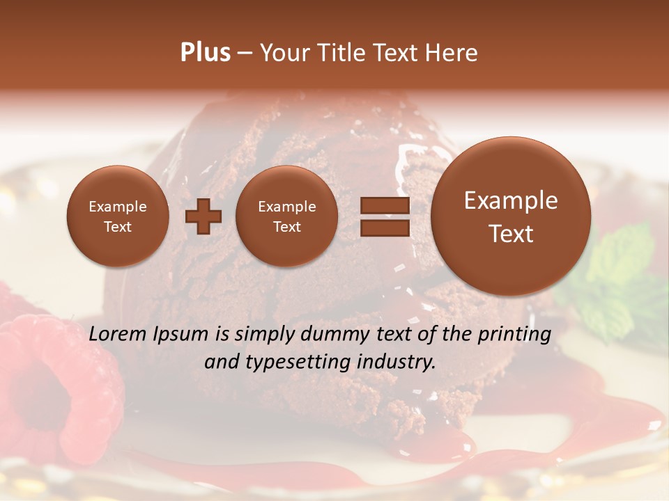 Plate Chocolate Single PowerPoint Template