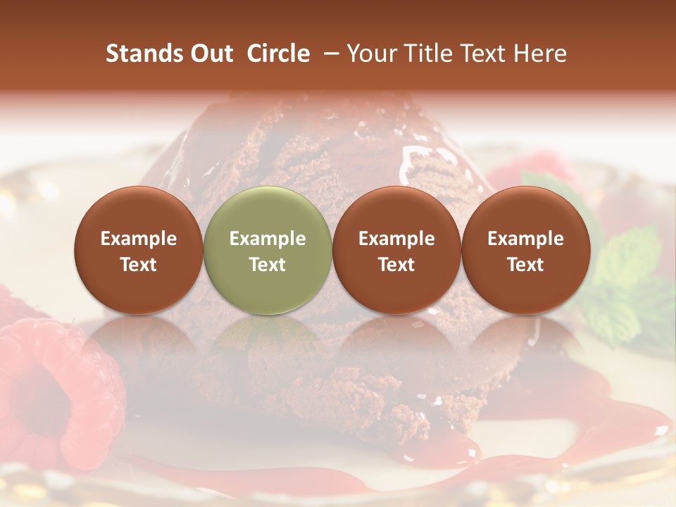 Plate Chocolate Single PowerPoint Template