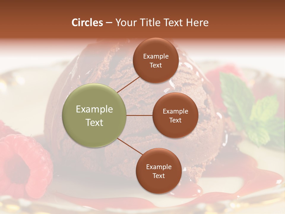 Plate Chocolate Single PowerPoint Template