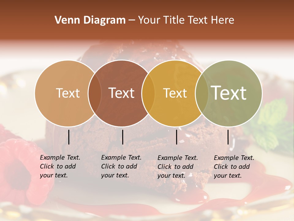 Plate Chocolate Single PowerPoint Template