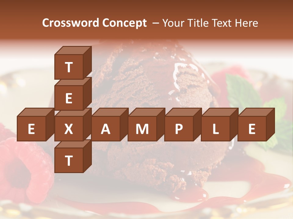 Plate Chocolate Single PowerPoint Template