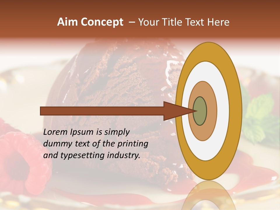 Plate Chocolate Single PowerPoint Template